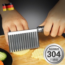 304 stainless steel cut potato wave swords wolf tooth potato knife cut vegetable artifact magic weapon ripple french fries cutter