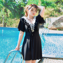 Big Code Swimsuit Woman Fat mm200 Catty Sister Split Skirt Style Display Slim conservative Gats Enlarged Bubble Hot Springs