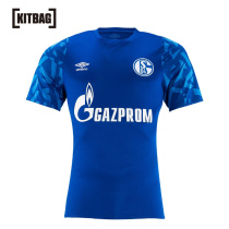 Schalke 04 home jersey mens short sleeve sports jersey football uniform 19-20 season