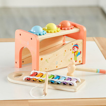 Golden Baby Hape Joint Puzzle Toy Art Percussion PERCUSSION CELLIST WOODEN KNOCKOUT ASSEMBLY CHILDREN LEARN MUSIC OVER HOME