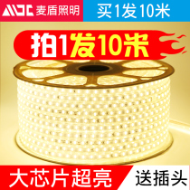 led light with three color color changing light home super bright living room chandelier decoration romantic creative outdoor waterproof long light bar