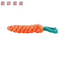 2020 new hot pet toys dog cotton rope toys Pet simulation carrot knot dog toys