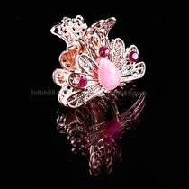 New Korean version Alloy Water Drill Small Grab Clip Insert Drill Small Claw Clip Peacock Hair Clip Top Clip Clip Girl Ornament