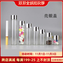 Glass small bottle powder capsule potion sealed bottle drift bottle agarroma saffron empty bottle with lid