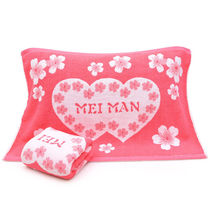 Old-fashioned pillow towel cotton towel pillow towel a pair of breathable sweat absorption Four Seasons thick pillow head scarf wedding couple pillow towel