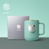 Chiya Featured Animal Pearl Cat Girl Tea Mug Nordic ins Birthday Gift for Girls Creative Ceramics