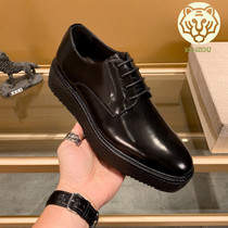 Yinglun Wind Small Leather Shoes Business Positive Clothing Genuine Leather Soft Leather Men Casual Shoes Trend Han Edition Heightening 100 Hitch Ratio Shoes