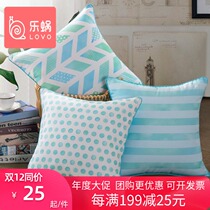 Le snail home textile lovo simple fashion cushion case 45*45 Green series cushion cover