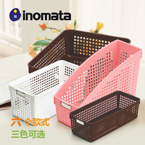 Japan imported INOMAT office document storage basket generation label cabinet storage box desktop finishing box sundry Blue