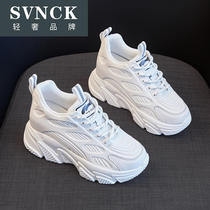 Inner High father shoes women Spring and Autumn new summer thin thick soled Joker leather breathable sneakers WL0428