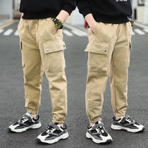 Boy Clothing Boy Casual Work Pants Spring Autumn Season 2020 New CUHK Couches Pants With Long Pants Bunches Pants Han Prints