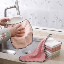 Home Kitchen Not Stained with oil Decontamination Smear HANGING ABSORBENT PINEAPPLE GRUNGE BAG EDGE WITHOUT DROPPING HAIR DISHCLOTH