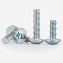 M3M4M5M6 * 8 10 12 16 20 50 Galvanized cross groove large flat head screw round head screw bolt