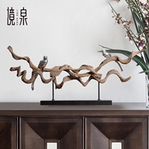 Southeast Asia Cross River Dragon Vine Vine Wood Zen bird ornaments homestay Tea Room new Chinese porch decorative art crafts