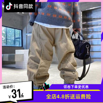 Boy pants 2021 Spring loaded boy Leisure bunches Pants Loose fashion CUHK Tong Chunqiu Sports Long pants Childrens clothing