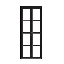 Toilet partition toilet folding door without lower rail indoor titanium magnesium alloy living room kitchen balcony bathroom sliding door