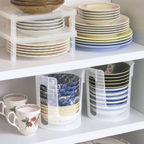  Japan imported bowl rack drain rack Plastic shelf cupboard Kitchen supplies Drying dishes storage utensils