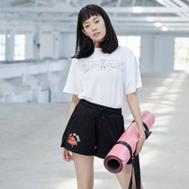 GinGinKing independent design Lotus shorts casual style shorts embroidery Shunfeng