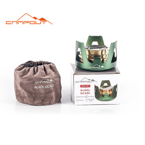 Alcohol Stove Outdoor Self Driving Tours Travel Camping Home Portable Stainless Steel Outdoor Burning Water Alcohol Stove Bracket