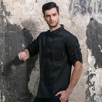 Domilai chef clothes Long sleeve kitchen catering work clothes Xinjiang Cotton double-breasted kitchen clothes short sleeve chef work clothes men