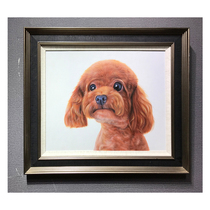 (Framed)Huang Shaowu Poodle) Realistic fine oil painting