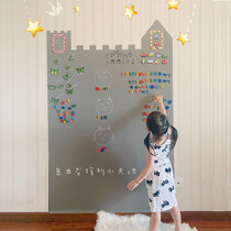 Magwall Castle Styling Magnetic Blackboard Wall Sticked Home Childrens Room Graffiti Wall Double Magnetic Whiteboard