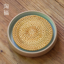 Taofu Ru Kiln pot holder Teapot Dry bubble table Purple Sand raising pot holder Ceramic pot Pad Japanese Tea holder Kung Fu tea accessories