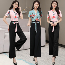 Summer Beautician workwear woman 2022 new wellness clubhouse spa technician conserved foot therapy foot bath with high suit