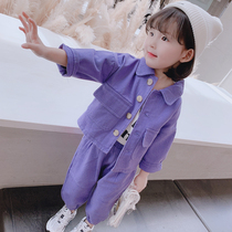 Baby Cargo Suit Spring Autumn Infant Kids Netflix Spring 2022 New Western Spring Fashion Girls Clothes