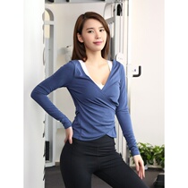 New sports long sleeve women tight running fast dry yoga clothing elastic sexy thin fitness shirt autumn