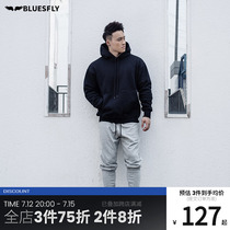 Even cap sports necropolis male autumn winter cover with velvety thickened loose large code jacket casual training grabbing suede hoodie