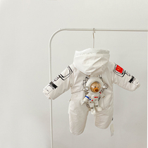Baby jumpsuit Spaceman astronaut clothing Super Cool climbing clothes baby clothes winter warm clothing