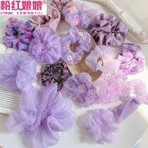 Net red ins pig colon circle Korean purple headdress Yu Shuxin with fat sausage Hairband retro French head rope women