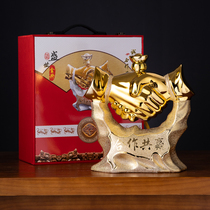 Ceramic Air Wine Bottle WINE EMPTY BOTTLE 5 CATTY FOR HOME SEAL SMALL WINE TAN CREATIVE DECORATIVE WINE CABINET HEM GIFT BOX