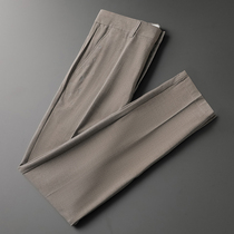 2020 fall Card its color casual Western pants mens body Han version Youth Business Little footed men 90% Western Pants Tide