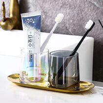 Gargle Cup Glass Home Hotel Brief Wash Cup Suit Toothbrushing Cup INS Wind Toothbrush Cup Couple Tooth Cylinder Cup