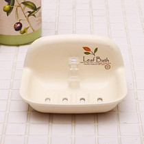 Korea M-leaf suction cup soap holder soap box bathroom tile suction cup soap box filter soap holder plastic soap holder
