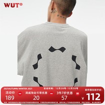 (WUT official store) 21AW artist cooperation geometry circle National Tide brand 450g sweater Xinjiang Cotton