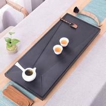 Household Wujin stone tea tray Tea set Whole piece of natural stone tea table Tea sea handmade size stone tray