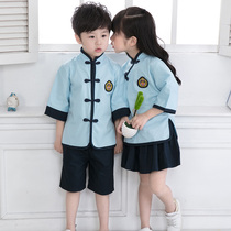 Kindergarten garden clothes summer primary school class uniforms childrens uniforms for boys and girls Republic of China clothing performance clothing cotton set