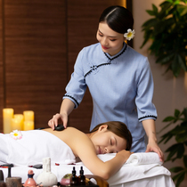 Chinese massage parlor spa health club spa overalls set technician uniform