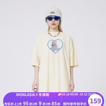 INSNLASIA original love Cupid short-sleeved tide brand men and women retro angel couple T-shirt