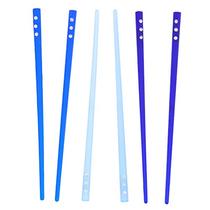 Set of 3 Clear Hair Stick Chop Sticks with 3 Diamonds - Mix