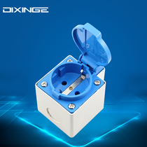 Clear-fit Eurolabel splash-proof socket European-style waterproof socket Ded socket IP44 clear-mounted Design waterproof socket