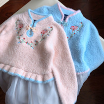 W19252 mesh dress mohair dress-12 3