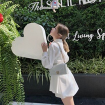 Cotton white shirt women dress pants two-piece set 2021 spring and summer new Korean Fashion Net Red wide leg pants