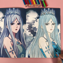 Princess Ye Ri Li on Color Show Childrens Puzzle Painting this girl Dazzling Graffiti Painting Album Beauty Girl painted Ben