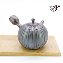 Japan imported Wangu burning drunk Moon made pottery side emergency teapot Japanese-style tea road wooden box stove with pot