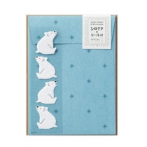 Spot Japanese midori cute animal cartoon envelope letter set panda rabbit wimbird Black Cat