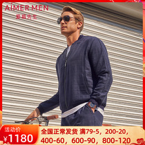 Mr. Adore 15 Anniversary Leisure Series baseball collar Folds Cardiovert Long Sleeve NS81D601